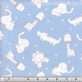 Sew Simple New Kids On The Block SSF47852 Baby Blue Zoo