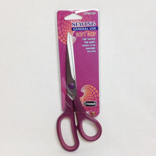 Soft Grip Large Scissors 21.6cm/8.5" blue/orange/purple B4711