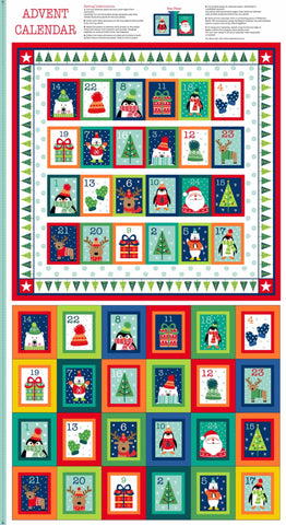 CHRISTMAS Makower 1812 Novelty Panel