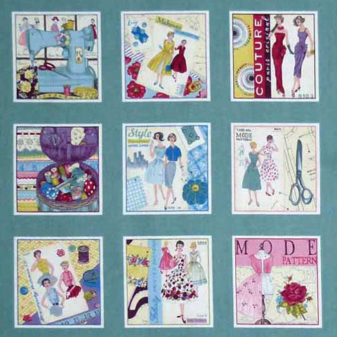 Makower Sew Retro 1101/1 Sew Labels