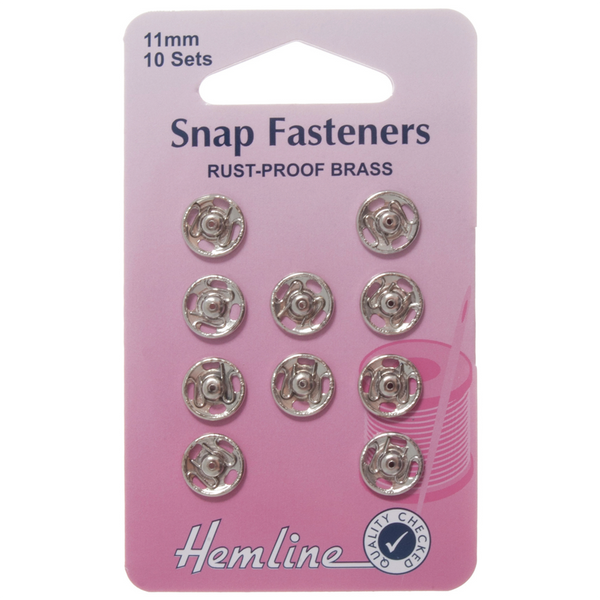 Hemline Snap Fasteners/Poppers 11mm H420.11