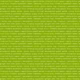 Makower Juicy 1350/G Words Green