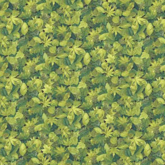Makower Landscapes 1354/G Leaf Green