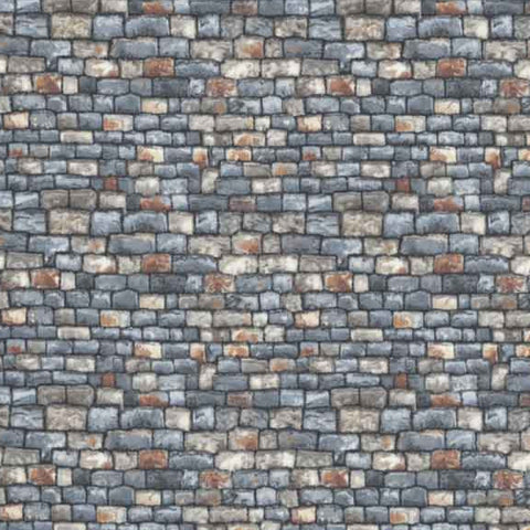 Makower Landscapes 1360/S Slate Roof Grey