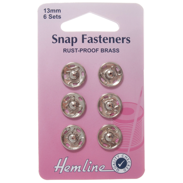Hemline Snap Fasteners/Poppers 13mm H420.13