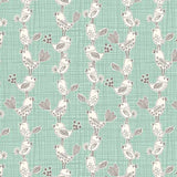 Makower Sophia 1544/T Bird Turquoise