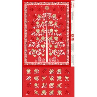 CHRISTMAS Makower  1970R Scandi Tree Advent Calendar