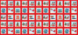CHRISTMAS Makower Wonderland 14601 Labels
