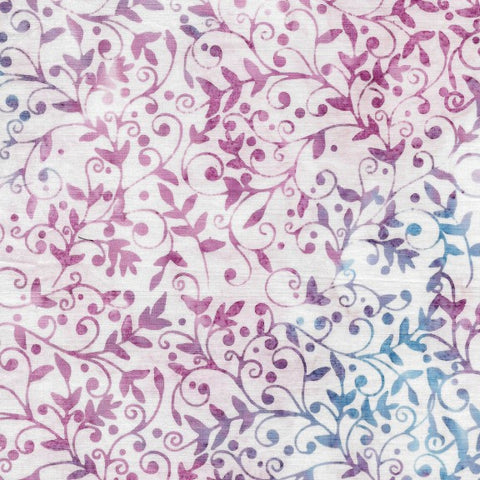 Makower Island Batiks Leafy Scrolls pattern 6/298