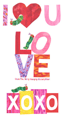 The Very Hungry Caterpillar I Love You Panel - 8335