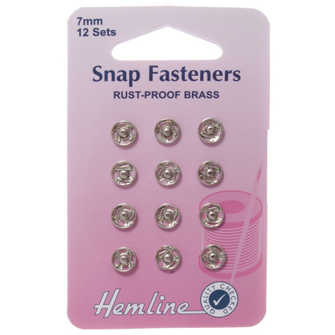 Hemline Snap Fasteners/Poppers 7mm H420.7