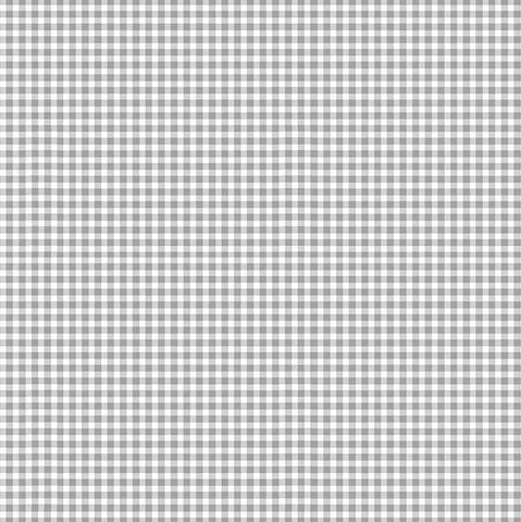 Makower Basics 920/S65 Silver Grey Gingham