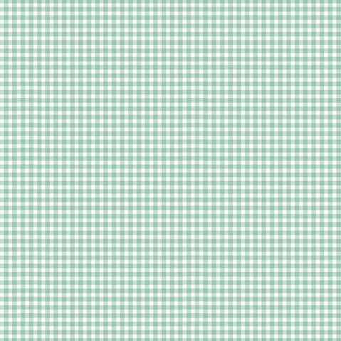 Makower Basics 920/T62 Duck Egg Gingham
