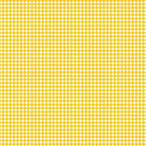Makower Basics 920/Y3 Yellow Gingham
