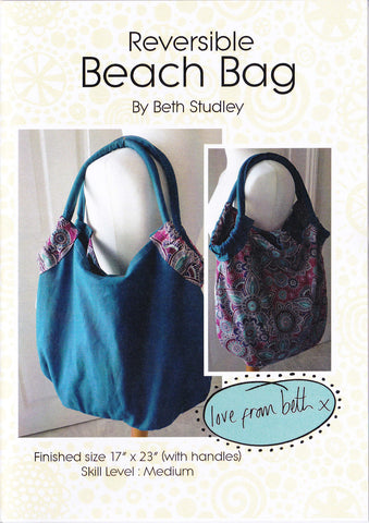 Beth Studley Reversible Beach Bag Pattern