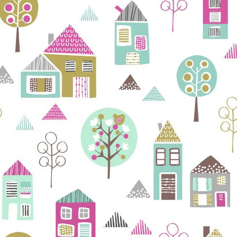 Dashwood Petite Street PTST1009 Multicoloured Houses