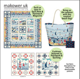 Makower Sail Away 2207/Q Icons Cream