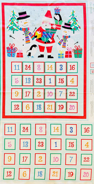 CHRISTMAS Makower  1959 Jolly Santa Advent Calendar