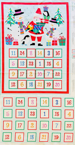 CHRISTMAS Makower  1959 Jolly Santa Advent Calendar