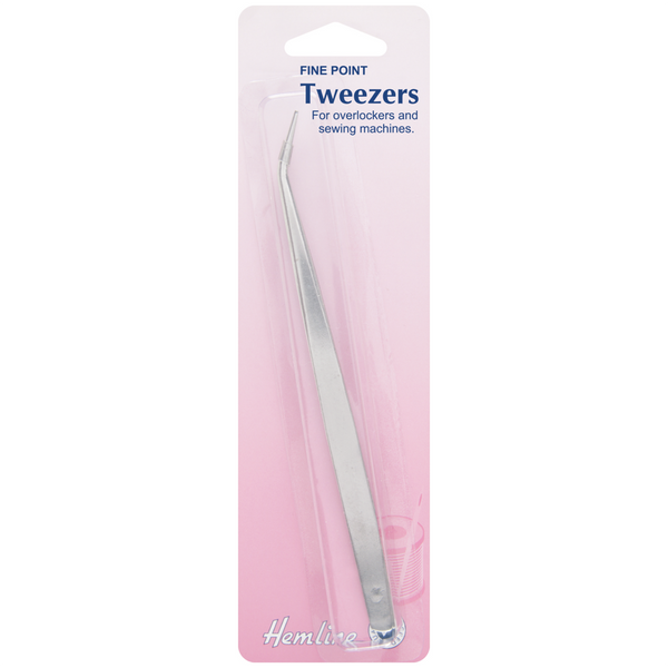 Hemline Fine Point Tweezers for Overlockers & Sewing Machines H141