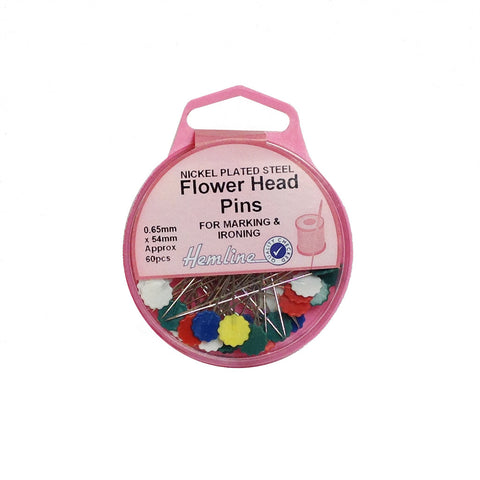 Hemline Flower Head Pins 0.65mm x 54mm H707