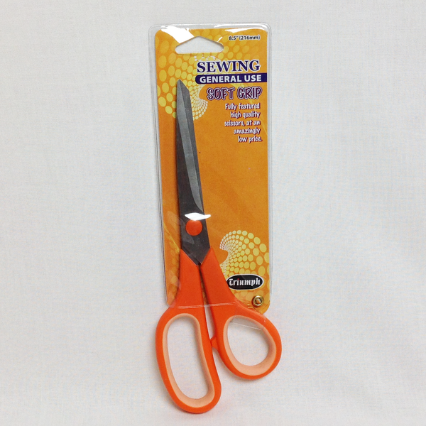 Soft Grip Large Scissors 21.6cm/8.5" blue/orange/purple B4711