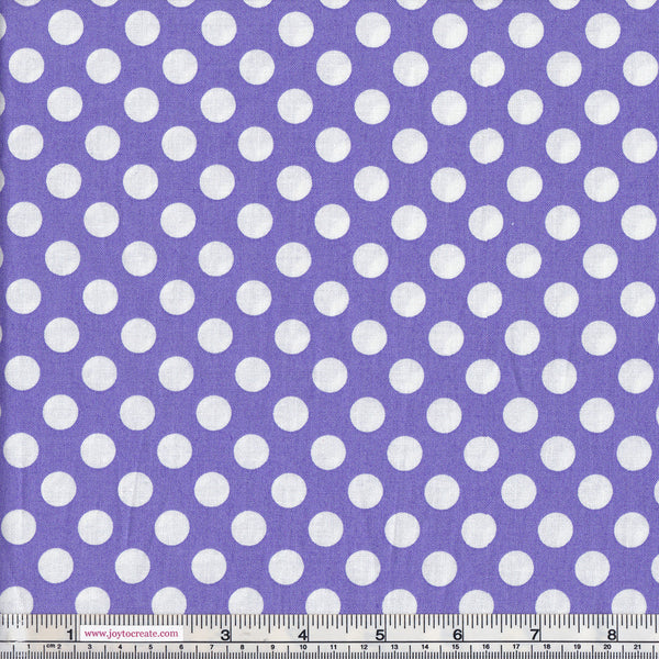 Makower Basics 1572/L6 Spot On Lilac