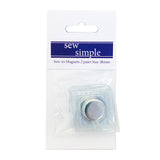 Sew in magnet with PVC 18mm (2pairs/4magnets) SSND18X2MM