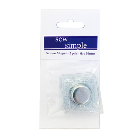 Sew in magnet with PVC 14mm (2pairs/4magnets) SSND14X2MM