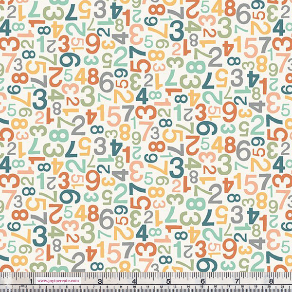 Makower Jungle Friends 2202/P Numbers Pink Multicoloured
