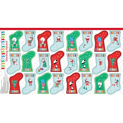 CHRISTMAS Makower Novelty 1958 Mini Stocking Advent