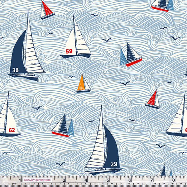 Makower Sail Away 2208/1 Seascape