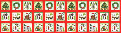 CHRISTMAS Makower Novelty 1257/1 Festive Labels