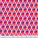 CHRISTMAS Makower 2016 Wrap It Up 1608/P Ogee Pink