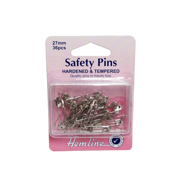 Hemline Safety Pins 27mm H410.0