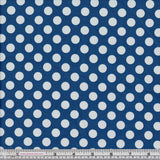Makower Basics 1572/B8 Spot On Dark Blue