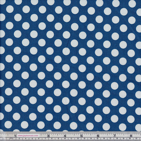 Makower Basics 1572/B8 Spot On Dark Blue