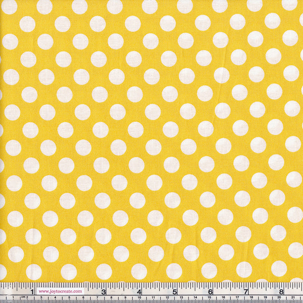 Makower Basics 1572/Y Spot On Yellow