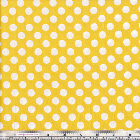 Makower Basics 1572/Y Spot On Yellow